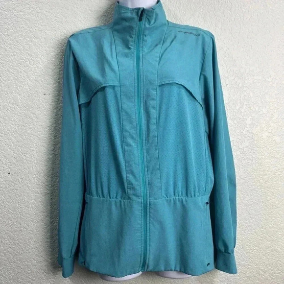 Brooks Run Happy Jacket Womens Large Dri Layer Technology Performance Running - Picture 1 of 9